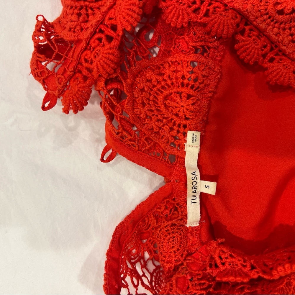Tularosa Red Lace Intimate Top
